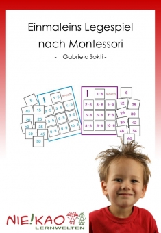 Einmaleins Legespiel nach Montessori 