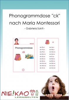 Phonogrammdose "ck" nach Maria Montessori 