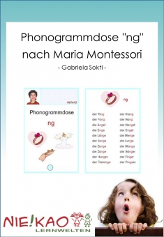 Phonogrammdose "ng" nach Maria Montessori 