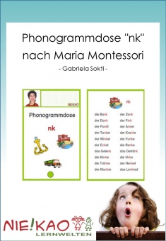 Phonogrammdose "nk" nach Maria Montessori 