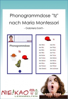 Phonogrammdose "tz" nach Maria Montessori 