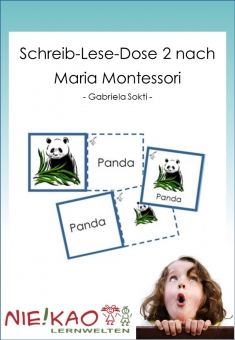 Schreib-Lese-Dose 2 nach Maria Montessori 