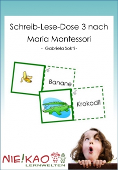 Schreib-Lese-Dose 3 nach Maria Montessori 