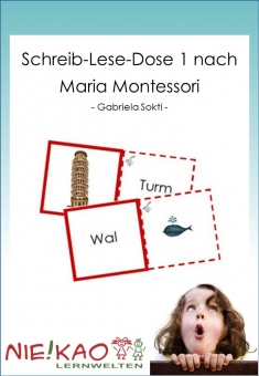 Schreib-Lese-Dose 1 nach Maria Montessori 